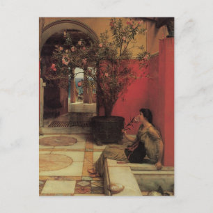 An Oleander av Alma Tadema, Vintage Flowers Vykort