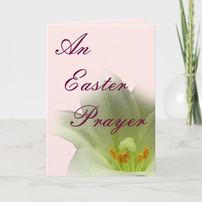 An Påsk Prayer Helgkort (Framsida)