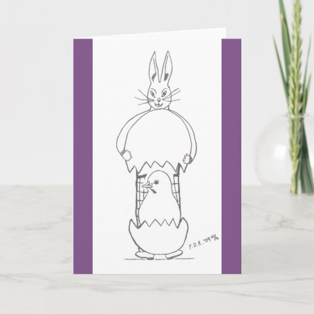 An Påsk Surprise Helgkort (Framsida)