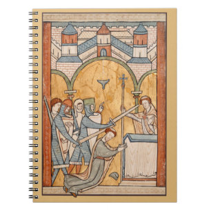 An Tidigt Martyrdom of St Thomas Becket in Art Anteckningsbok