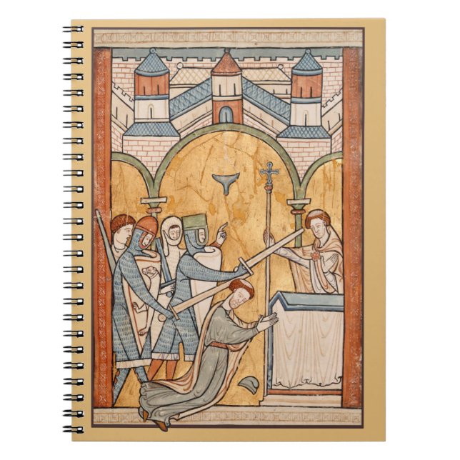 An Tidigt Martyrdom of St Thomas Becket in Art Anteckningsbok (Framsidan)