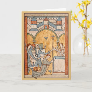 An Tidigt Martyrdom of St Thomas Becket in Art Kort