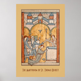 An Tidigt Martyrdom of St Thomas Becket in Art Poster