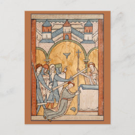 An Tidigt Martyrdom of St Thomas Becket in Art Vykort