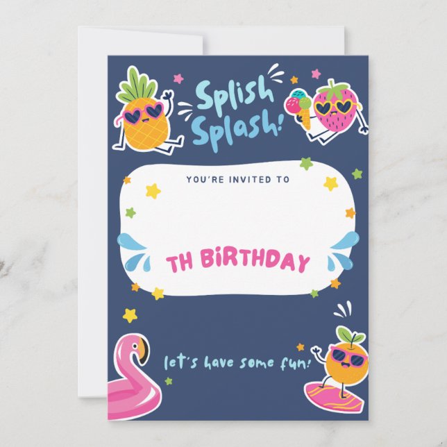 An unforgettable moment awaits birthday invitation inbjudningar (Framsida)