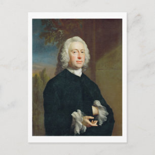An Unknown Man in Black, 1735 (oil on canvas) Vykort