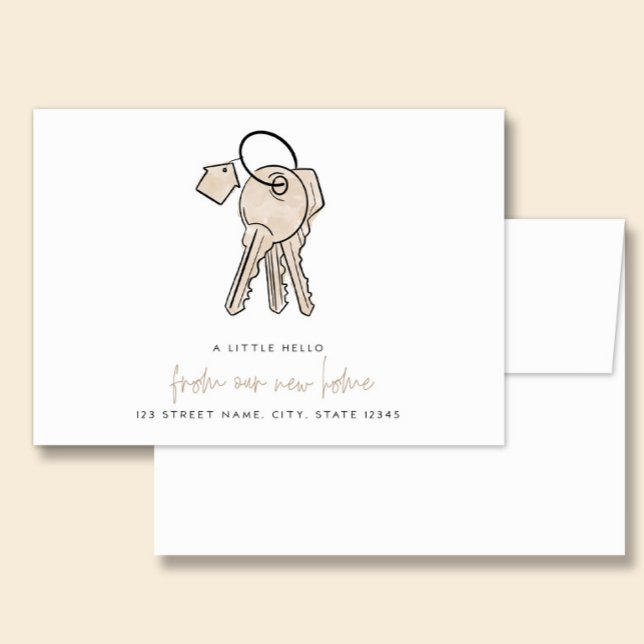 ANA | Ändring av adress Postkort med meddelande (Skapare uppladdad)