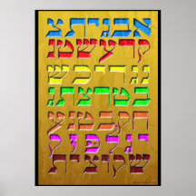 Ana b"Koach ~ Initial Brev ~ Guld