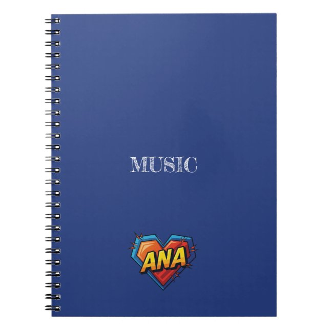 Ana Blue Anteckningsbok (Framsidan)