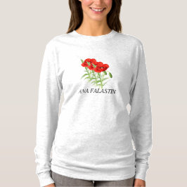 Ana Falastin Poppy White Långärmad T-Shirt