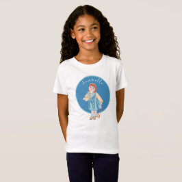 "Anabelle" Cute Girl Teckning Kids T Shirt