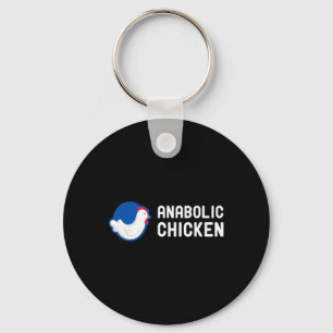 Anabola kycklingsteroider gym fitness bodybuilding nyckelring