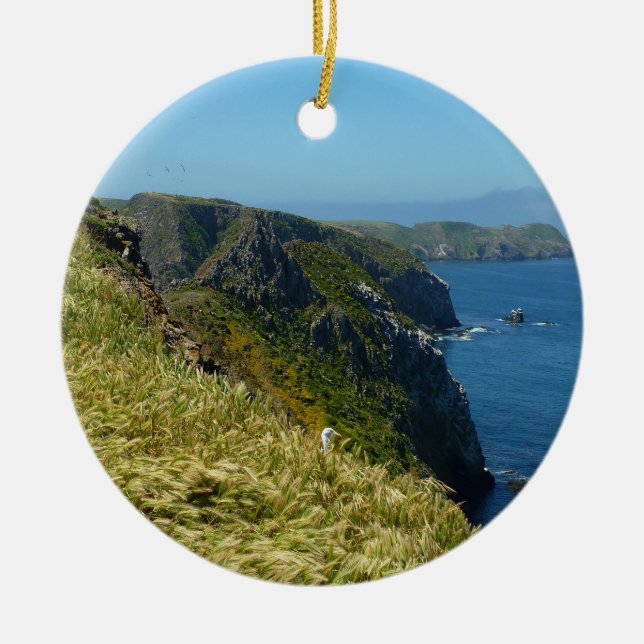 Anacapas inspirationspunkt II på Kanalöarna Julgransprydnad Keramik (Framsidan)