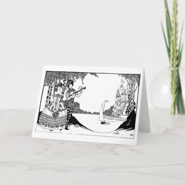 Anachronistic kurtisvalentin helgkort (Framsida)