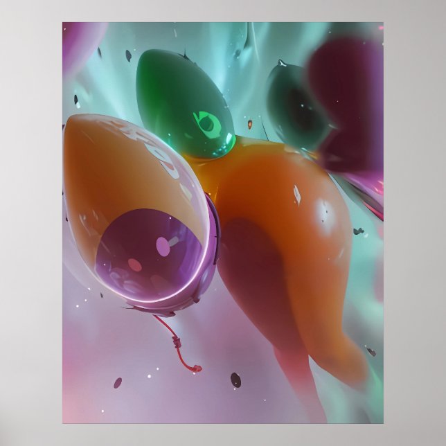 AnachroTechnocracy - Ken Gage Abstrakt Poster (Framsidan)