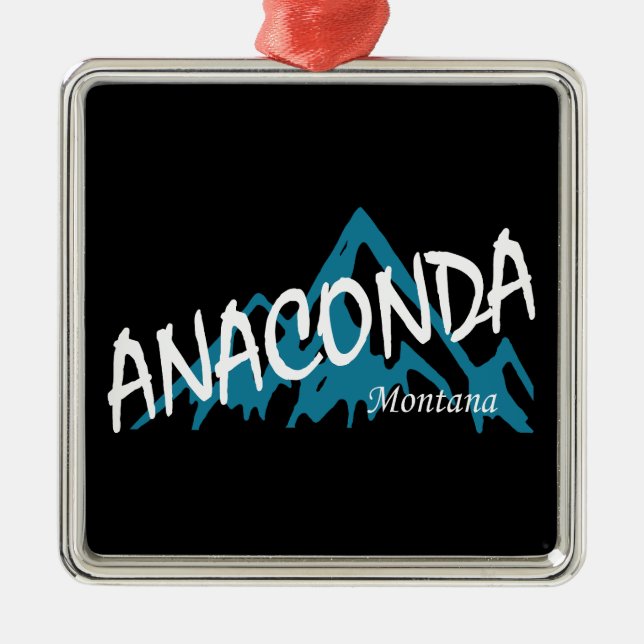 Anaconda Montana Mountains Julgransprydnad Metall (Framsidan)