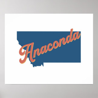 Anaconda, Montana-statspapper Poster
