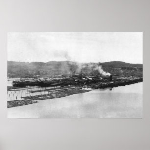 Anacortes WA beskådar av Morrison mal fotografera Poster