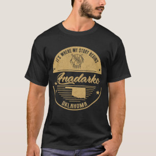 Anadarko Oklahoma Det är där min historia börjar T Shirt