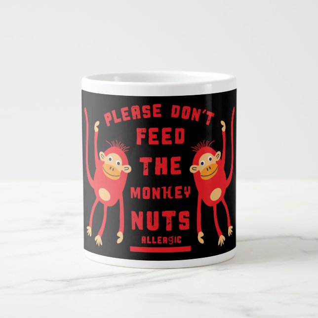 Anafylax Nöt Allergicoffe Mugg Jumbo Mugg (Framsidan)
