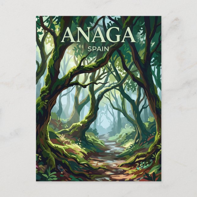 Anaga landsbygdpark Spanien Vykort (Framsida)