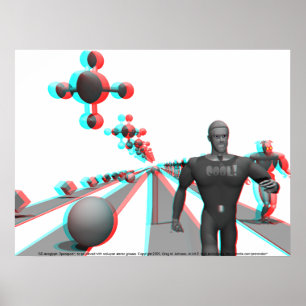 Anaglyph 3D: Spaceport Poster