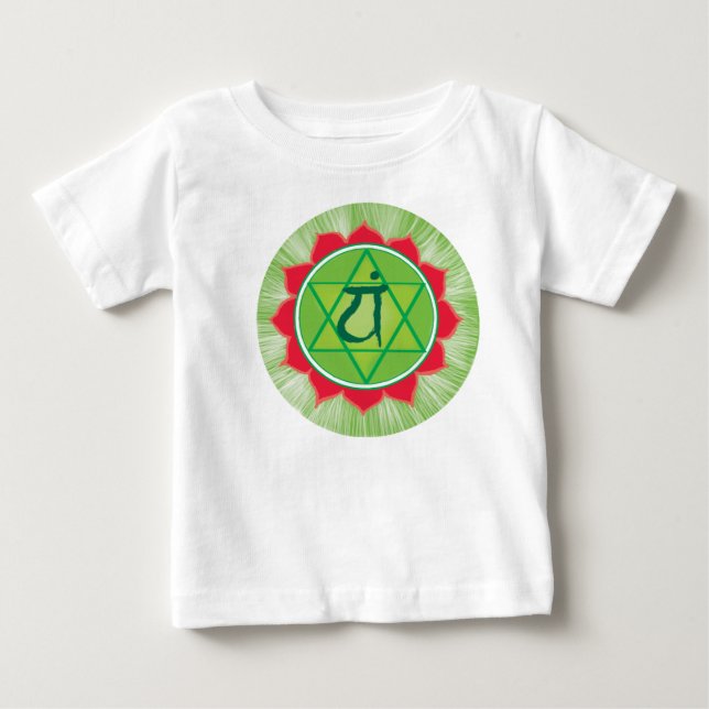 Anahata Baby Bra Jersey T-Shirt, White Tee (Framsida)