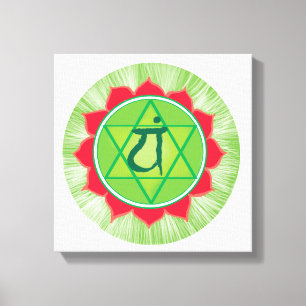 Anahata chakra Heart Center wall decor Canvastryck