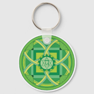 Anahata chakra Mandala Nyckelring