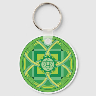 Anahata chakra Mandala Nyckelring