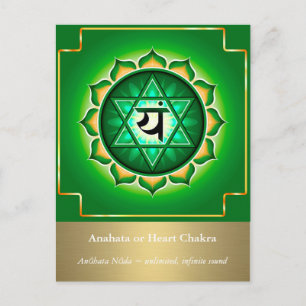 Anahata eller Heart Chakra vykort