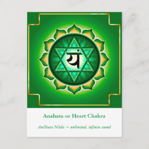 Anahata eller Heart Chakra vykort