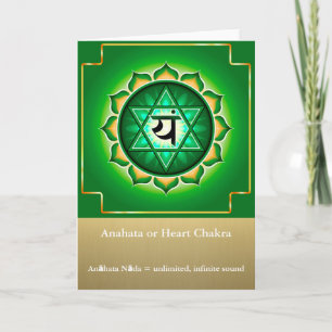 Anahata eller kort för hjärtaChakra hälsning