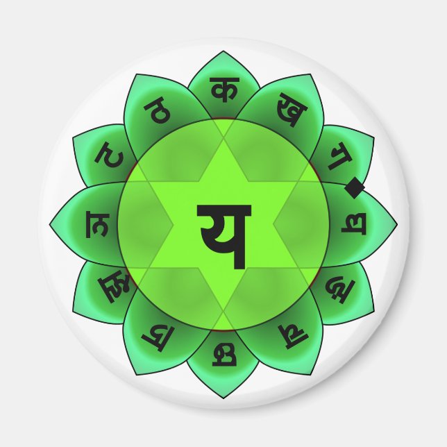Anahata Heart Chakra Magnet (Framsidan)
