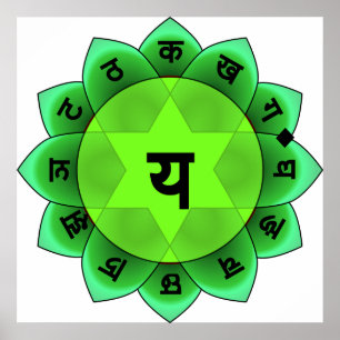 Anahata Heart Chakra Poster