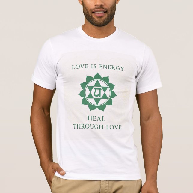Anahata: Helig Geometry of Life, Metatron Cube & T Shirt (Framsida)
