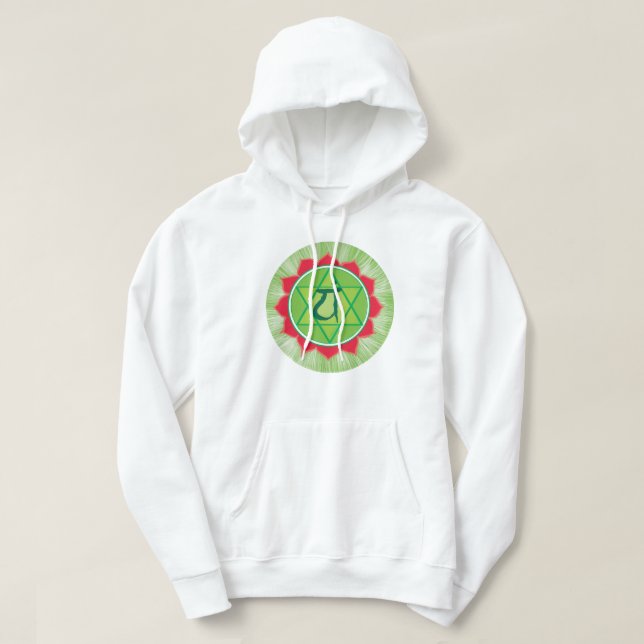 Anahata hjärtchakra hoodie (Design framsida)
