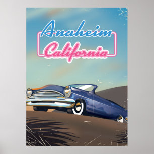 Anaheim California-reseaffisch Poster