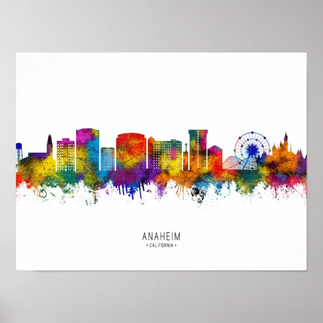 Anaheim California Skyline Poster (Framsidan)
