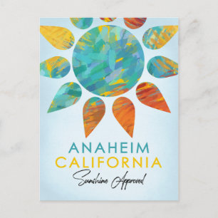 Anaheim California Sunshine Travel Vykort
