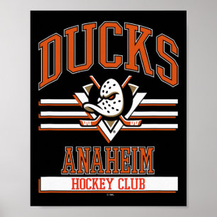 Anaheim Ducks Hockey Club Svart Officiellt Licensi Poster