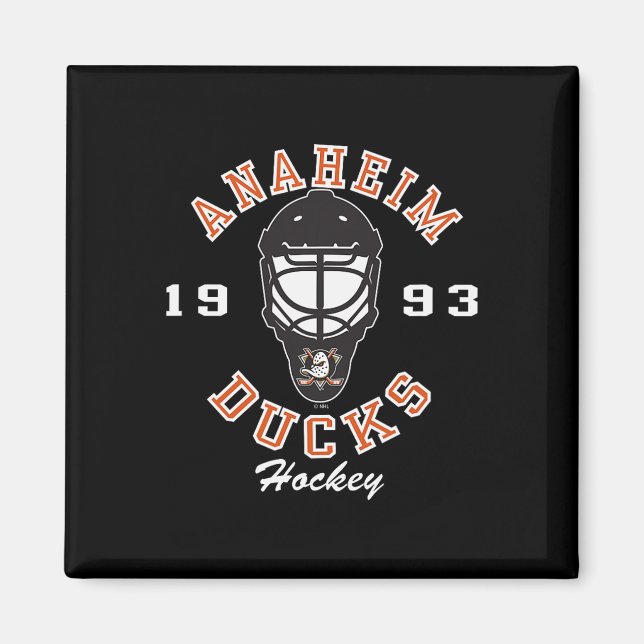 Anaheim Ducks Hockey Mask Black Officially License Magnet (Framsidan)