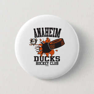 Anaheim Ducks Hockey Puck Burst Officiellt Licensi Knapp
