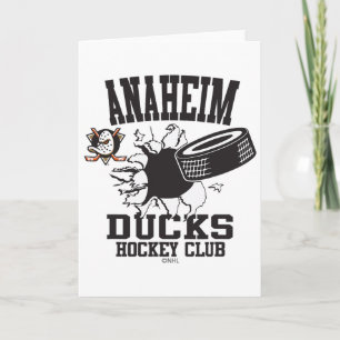 Anaheim Ducks Hockey Puck Burst Orange Officiell Kort