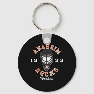 Anaheim Ducks Hockeymask Svart Officiellt Licensie Nyckelring