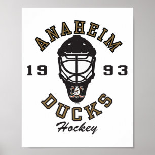 Anaheim Ducks Hockeymaska Orange Officiellt Licens Poster