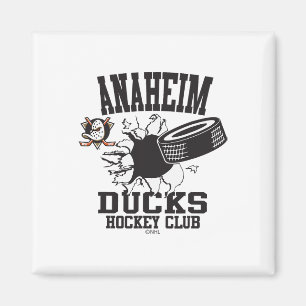 Anaheim Ducks Hockeypuck Brister Orange Officiellt Magnet