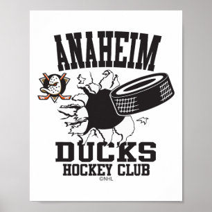 Anaheim Ducks Hockeypuck spricker orange officiell Poster