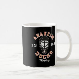 Anaheim Ducks ishockeymask svart officiellt licens Kaffemugg