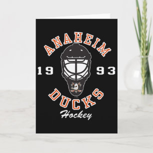 Anaheim Ducks ishockeymask svart officiellt licens Kort